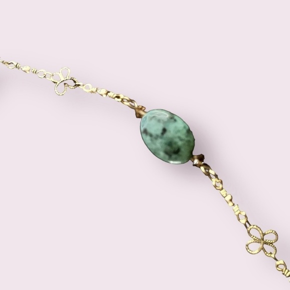 Jade vintage necklace 11.5” - Picture 3 of 7